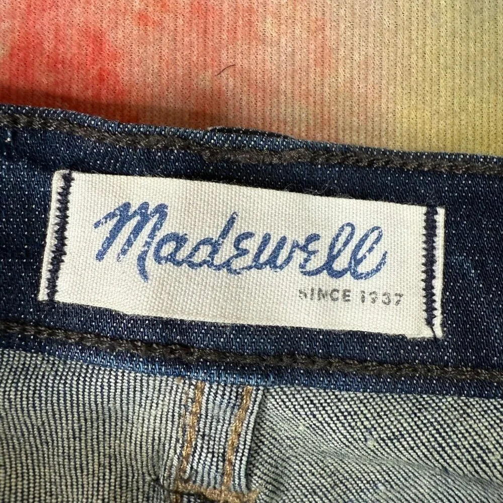 Madewell Mens 29x30 Blue Slim Fit Denim Jeans Medium Wash Stretch Cotton Blend - Picture 3 of 12